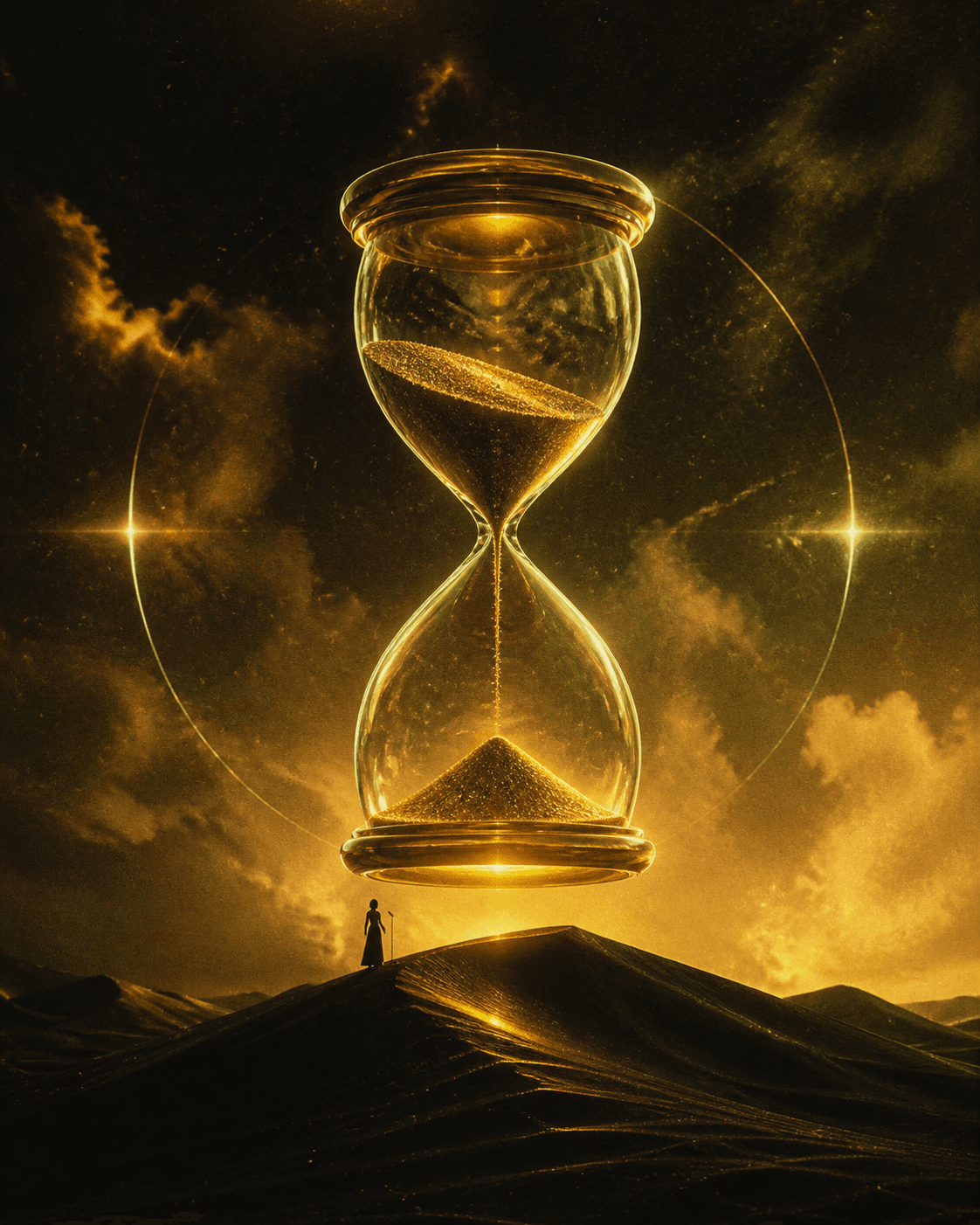 GOLDEN HOURGLASS album cover artwork by SERA