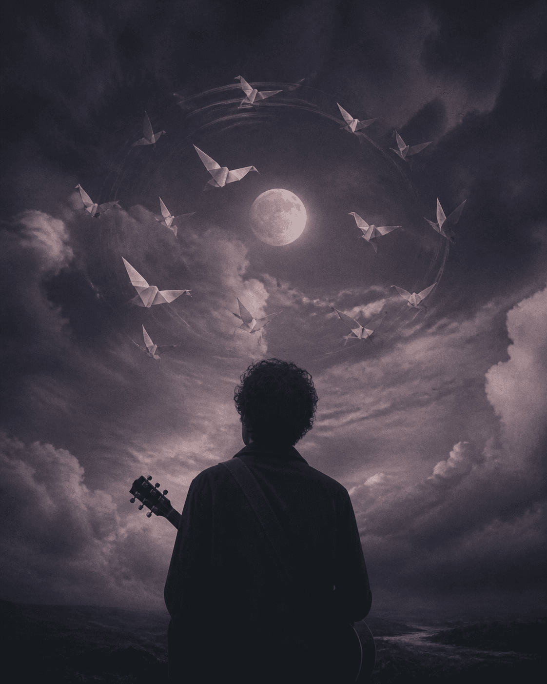 PAPER SATELLITES album cover artwork by MARROW SKY