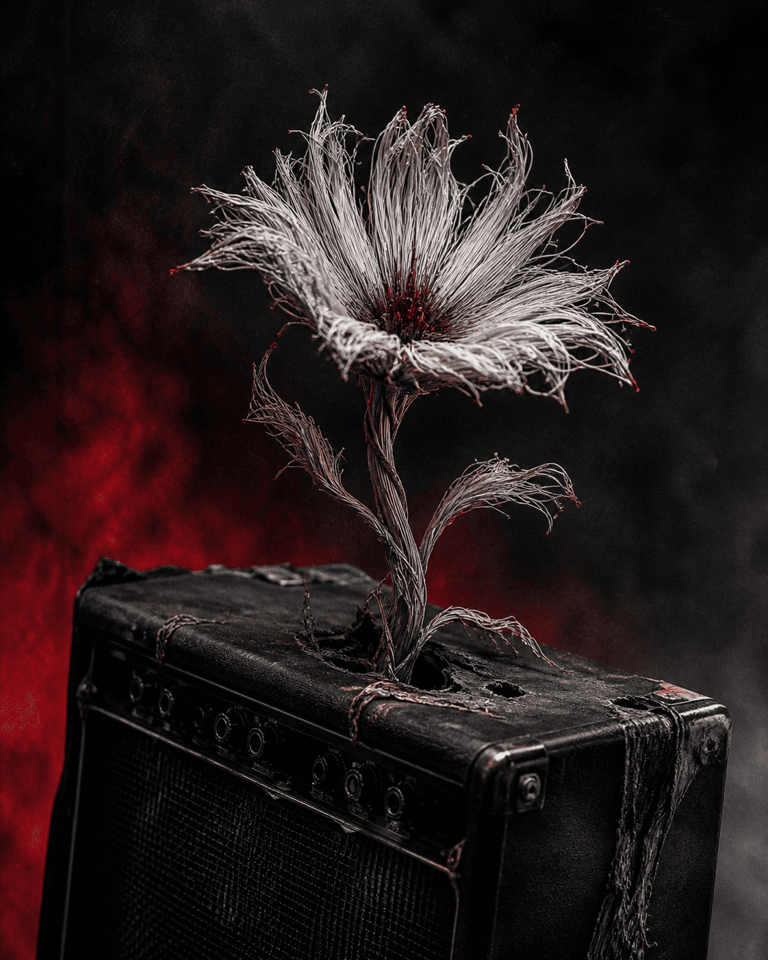 STATIC BLOOM album cover artwork by ASHWIRE